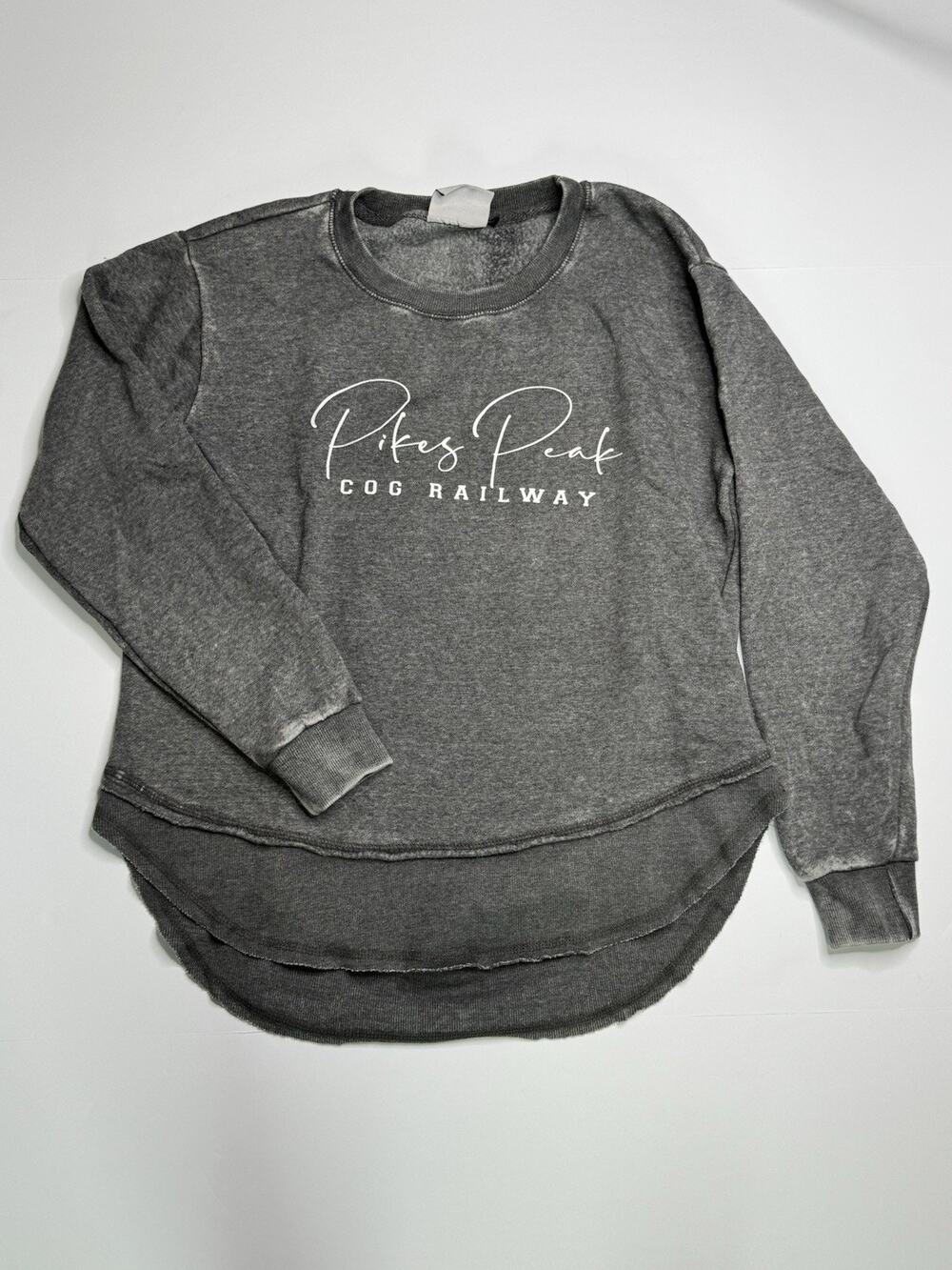 Coconut Creek Trading Co Women M Pikes Peak Cog Railway Gray Sweatshirt